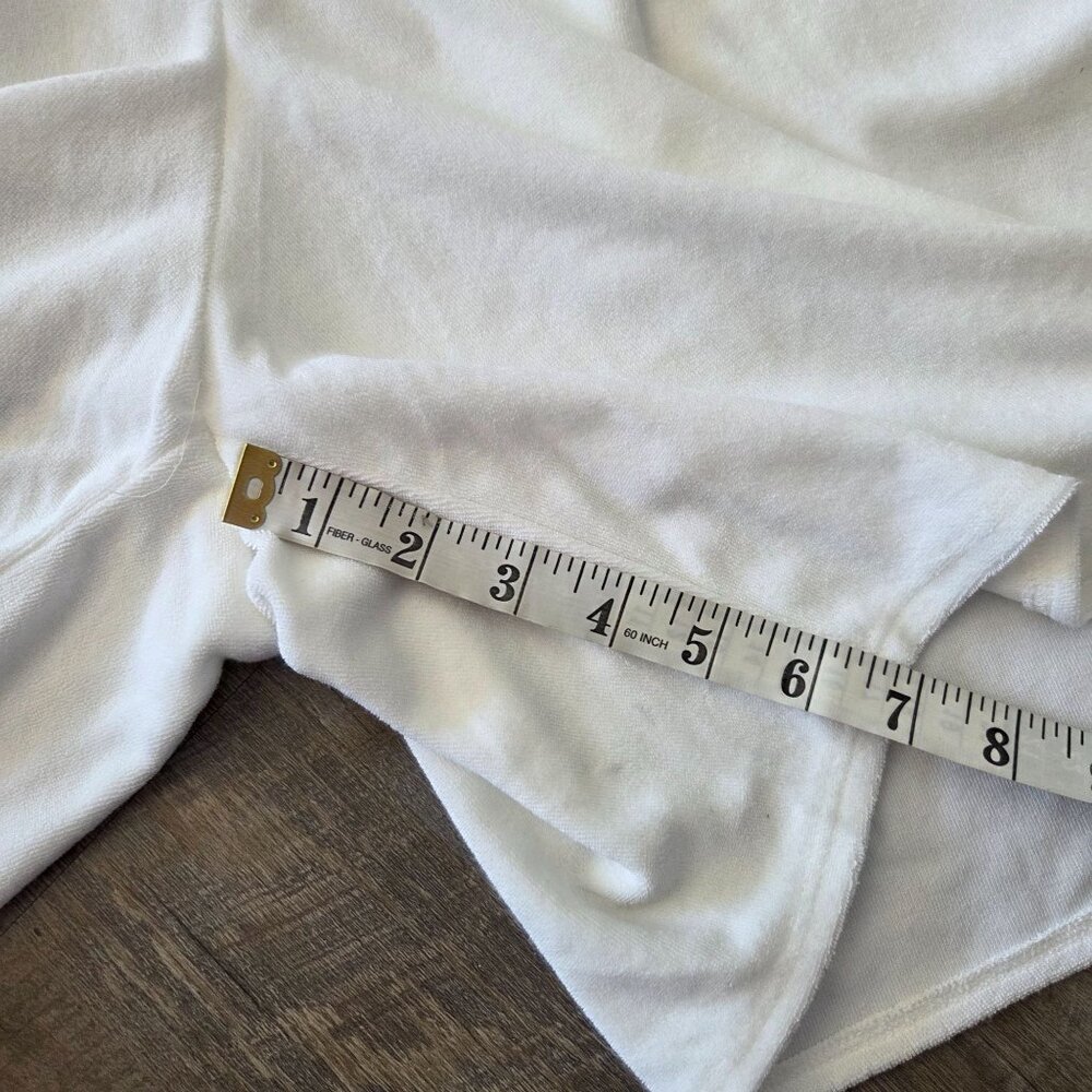 Skims US Womens Sz 2X Snow Terry Lounge Shorts Loose Fit Cotton/Modal Blend NEW - Picture 6 of 9